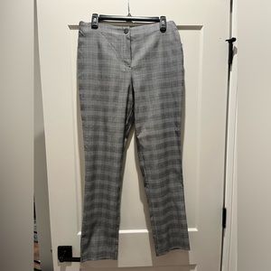 Violets & Roses houndstooth plaid slim straight trouser, size 14